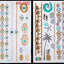 Tatouages temporaires pailletés or et argent - Imperméables et non toxiques