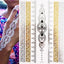 Tatouages temporaires pailletés or et argent - Imperméables et non toxiques