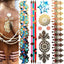 Tatouages temporaires pailletés or et argent - Imperméables et non toxiques