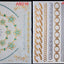 Tatouages temporaires pailletés or et argent - Imperméables et non toxiques