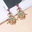 Vintage-Inspired Bohemia Earrings for Women - Gold-Plated Insect Design with Sparkling Diamonds - Korvel