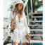 Boho Lace Maxi Beach Cover-Up Dress