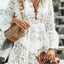 Boho Lace Maxi Beach Cover-Up Dress