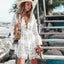 Boho Lace Maxi Beach Cover-Up Dress