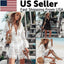 Boho Lace Maxi Beach Cover-Up Dress