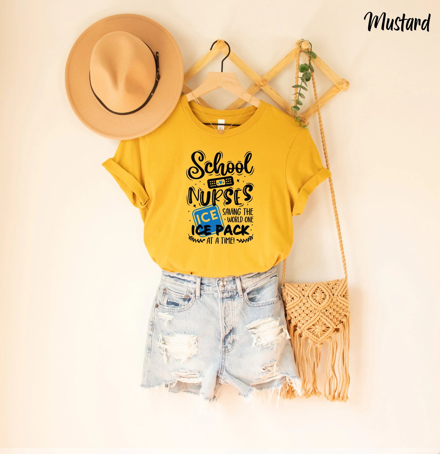 Camiseta Premium para Enfermera Escolar
