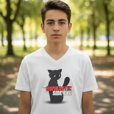 Bold Statement Unisex Cotton Tee - Side Eye Design