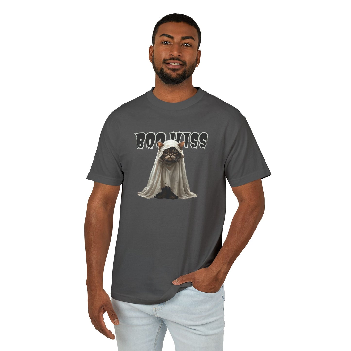 Spooky Kitty Ghost Unisex T-Shirt for All Occasions - Korvel