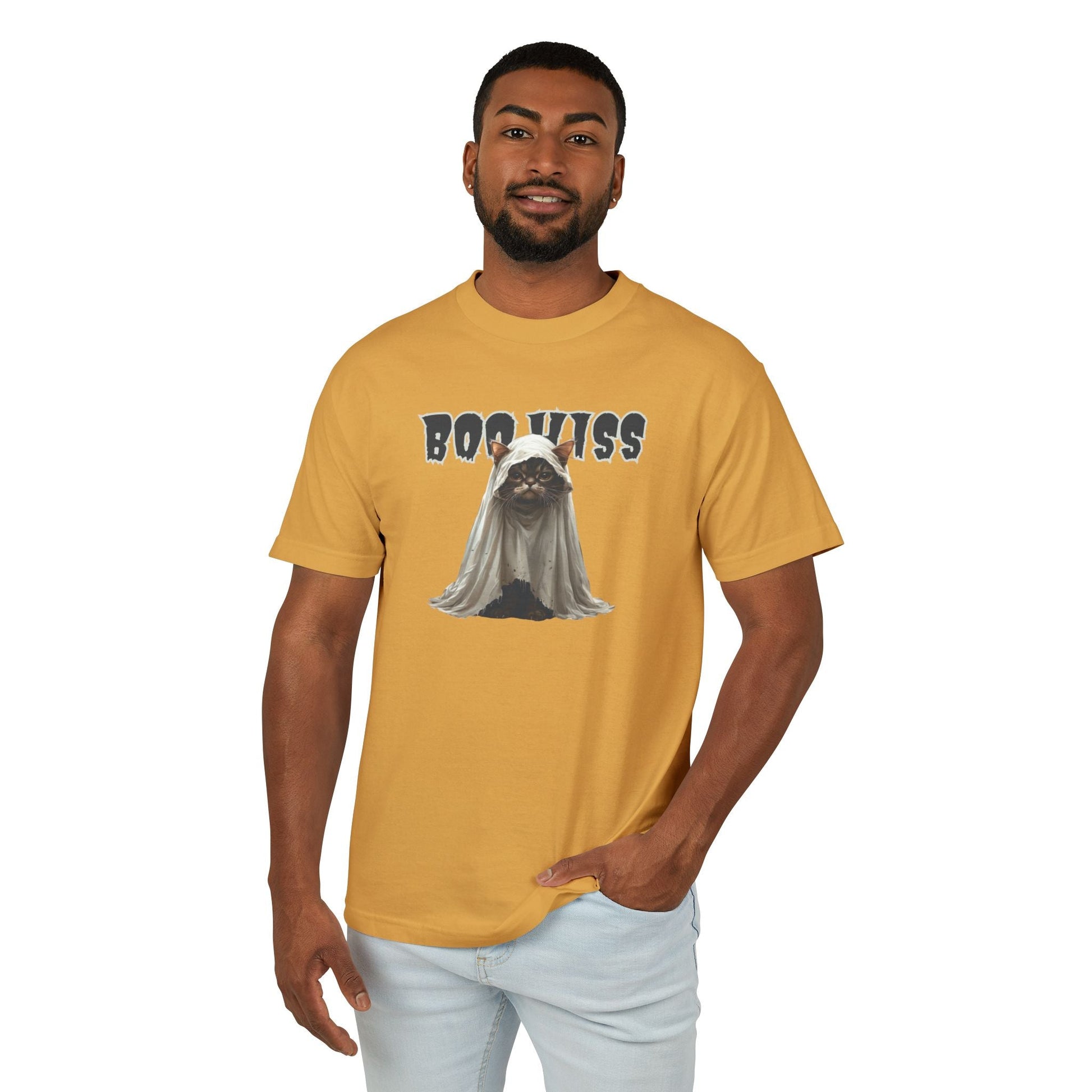 Spooky Kitty Ghost Unisex T-Shirt for All Occasions - Korvel