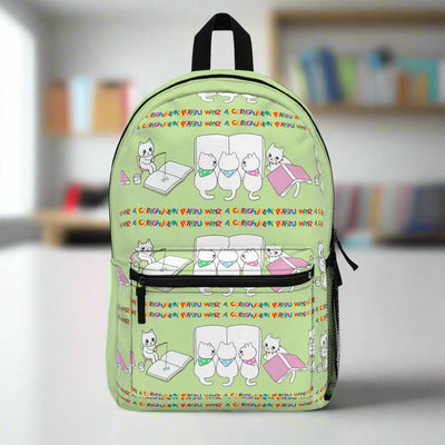 Sac à dos pour les amoureux des livres et des chatons