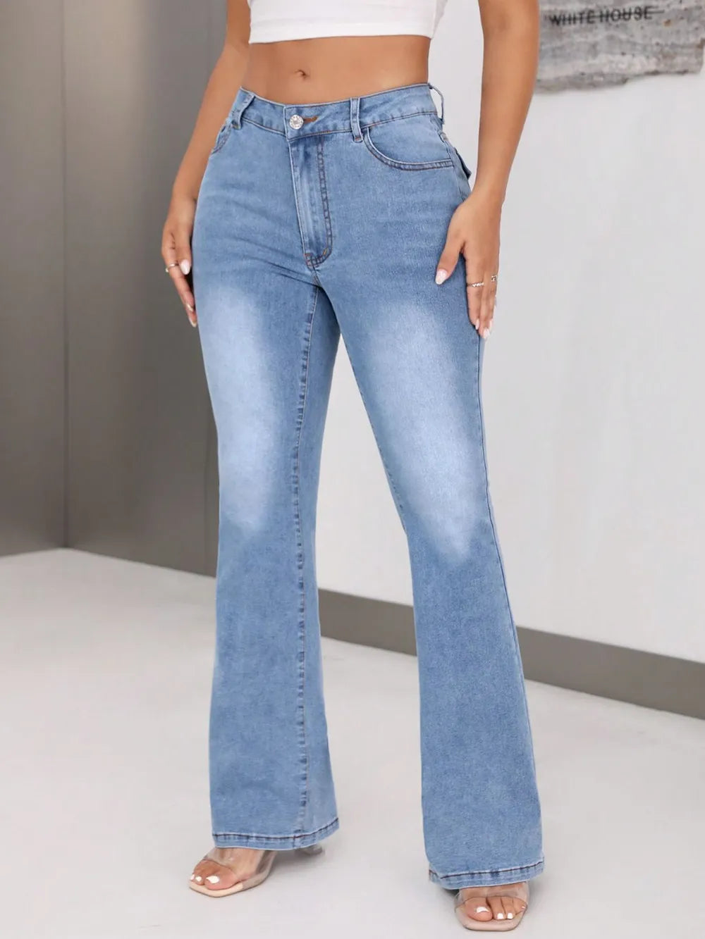 Premium Bootcut Jeans with Pockets
