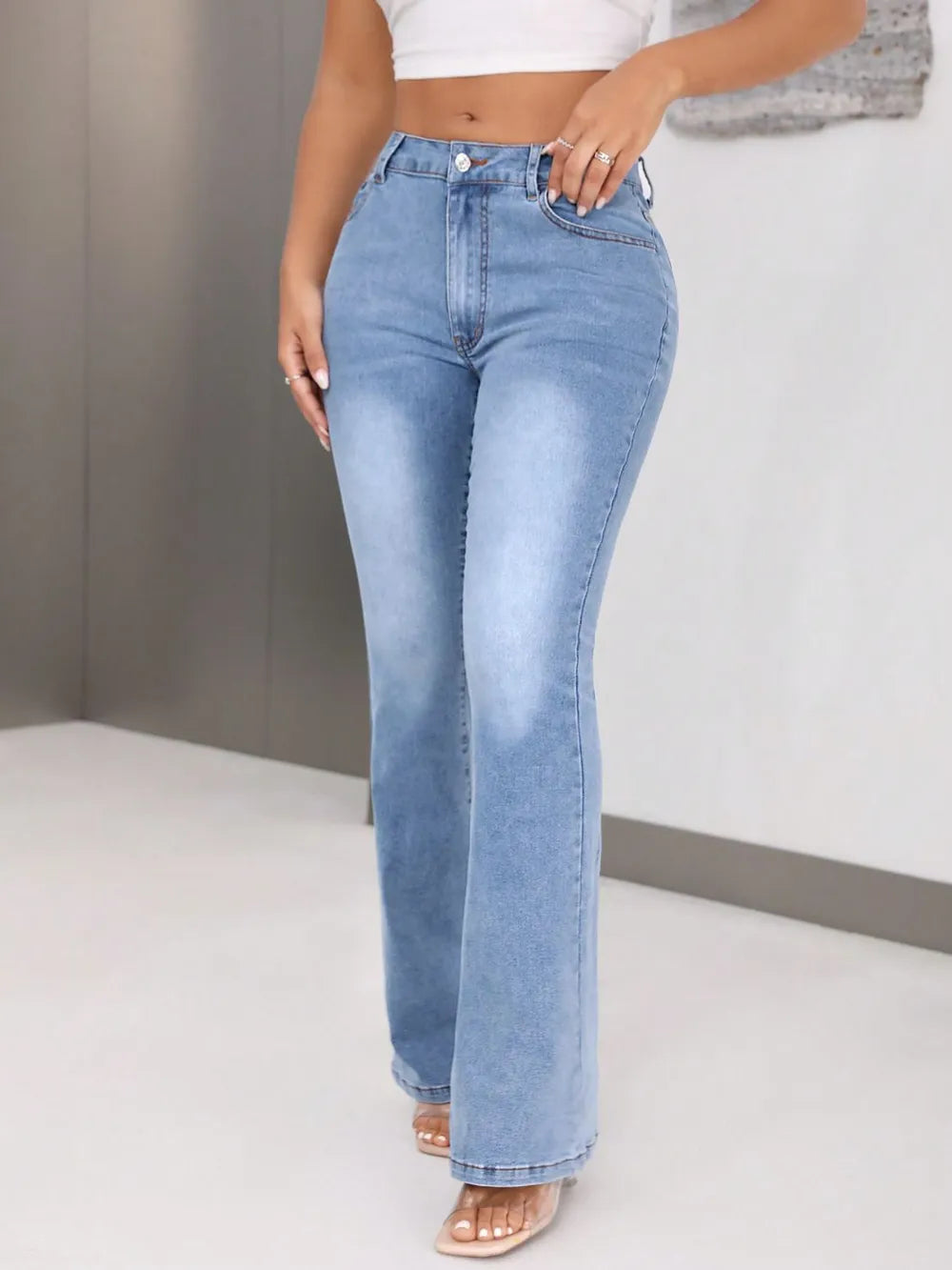Premium Bootcut Jeans with Pockets