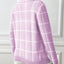 Bottom layer shirt contrasting plaid high neck sweater top - Korvel