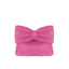 Bow knot grass woven handbag small bag hand-held bag - Korvel