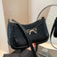 Bow PU Leather Shoulder Bag - Korvel