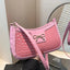 Bow PU Leather Shoulder Bag - Korvel