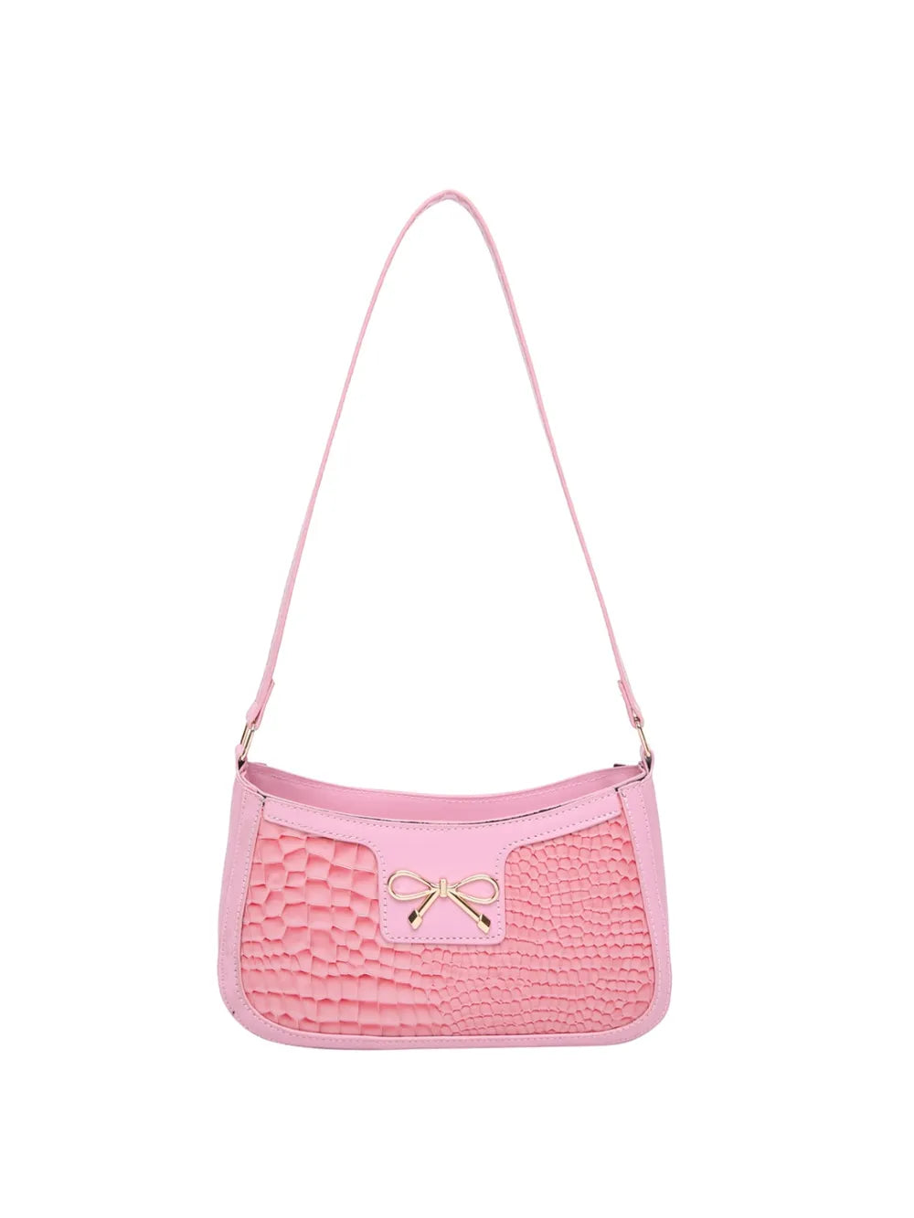 Bow PU Leather Shoulder Bag - Korvel