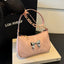 Elegant Bow PU Leather Crossbody Bag