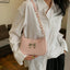 Elegant Bow PU Leather Crossbody Bag