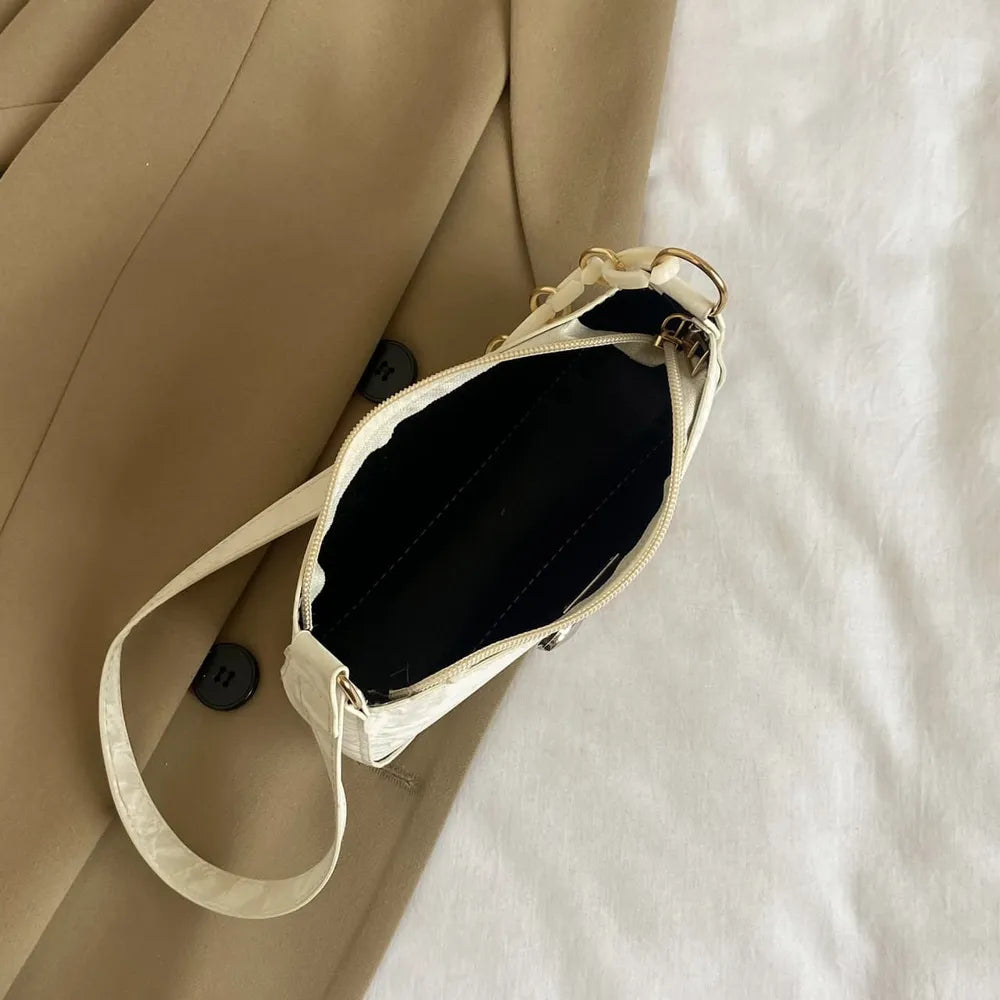 Elegant Bow PU Leather Crossbody Bag