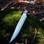 Premium 18-Inch Bowie Knife with Custom Leather Sheath – D2 Steel & Stag Horn Handle - Korvel