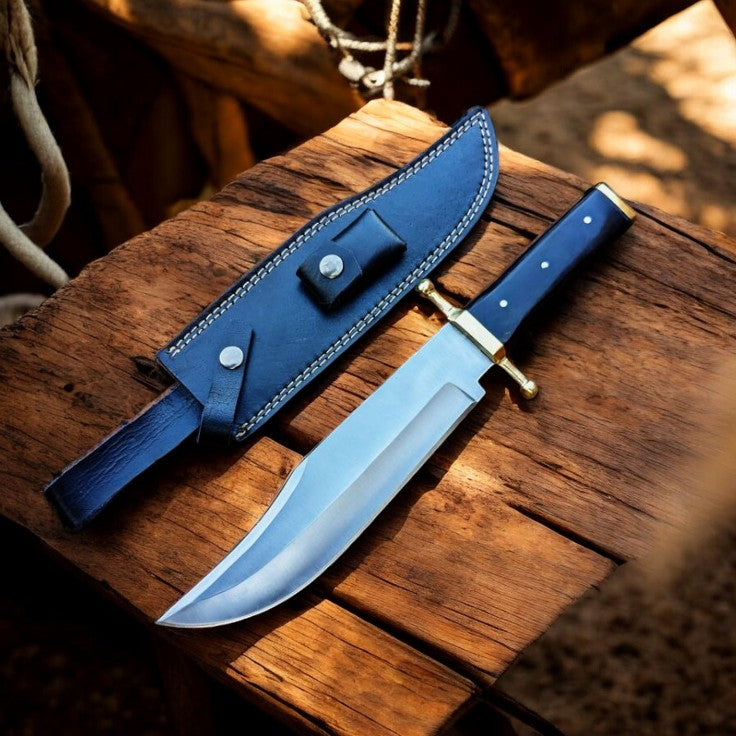 Classic Handmade Bowie Knife – 14" High-Carbon Steel Masterpiece - Korvel