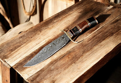 Premium Custom Bowie Knife – 13" with Elegant Leather Sheath - Korvel