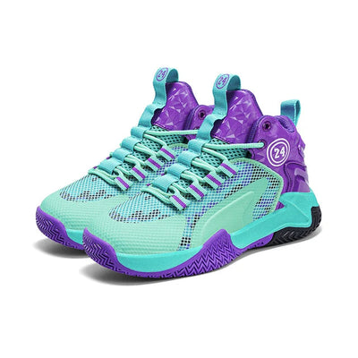 Boys' basketball shoes teenagers' mesh breathable sports shoes - Korvel