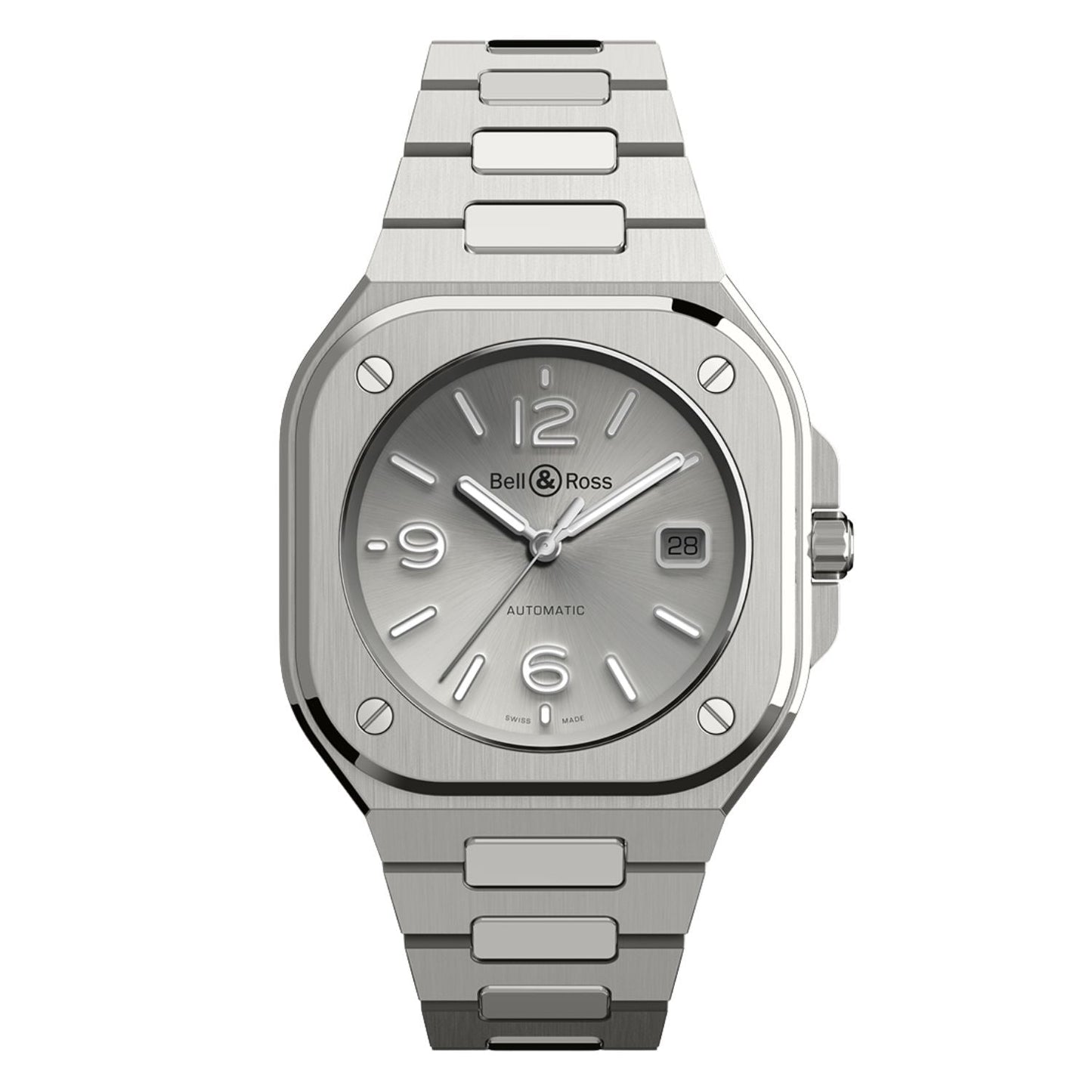 Reloj de acero gris para hombre Bell & Ross