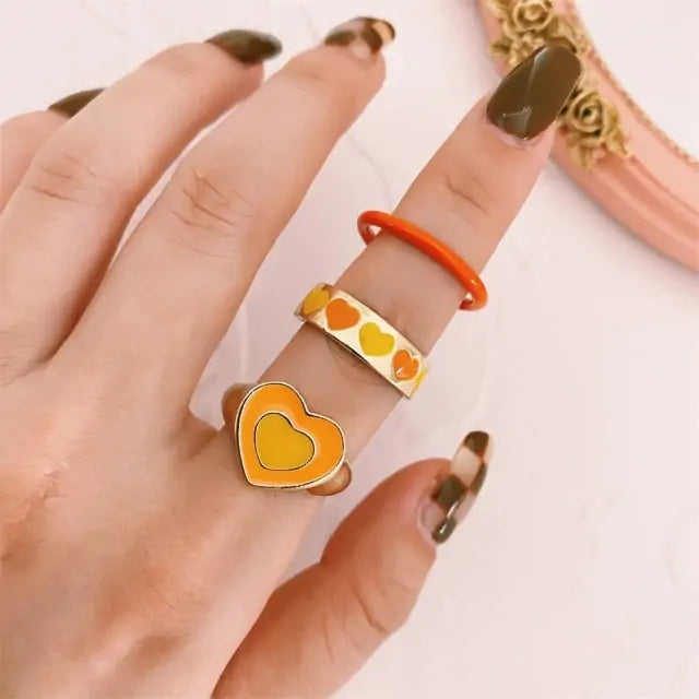 Ensemble de Bagues Vintage Embrace Hands