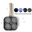 Four-Hole Non-Stick Omelet Pan: Versatile Breakfast Cookware