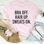 Sujetador sin pelo, sudadera con camiseta