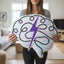 Brain Silhouette Pillow - A Symbol of Strength and Resilience
