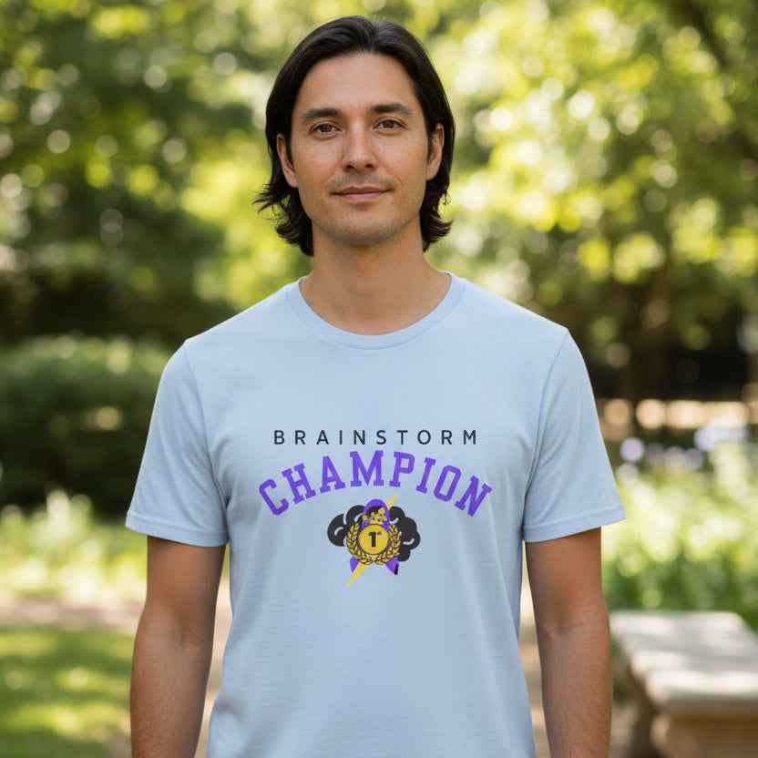Brainstorm Champion Tee – Neurostrong Graphic T-Shirt