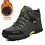 Bottes en cuir imperméables d'hiver pour hommes de qualité supérieure pour activités en plein air