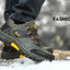 Bottes en cuir imperméables d'hiver pour hommes de qualité supérieure pour activités en plein air