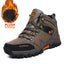Bottes en cuir imperméables d'hiver pour hommes de qualité supérieure pour activités en plein air