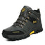Bottes en cuir imperméables d'hiver pour hommes de qualité supérieure pour activités en plein air