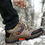 Bottes en cuir imperméables d'hiver pour hommes de qualité supérieure pour activités en plein air
