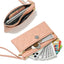Stylish Plaid Wallet with Rivet Detail for Women