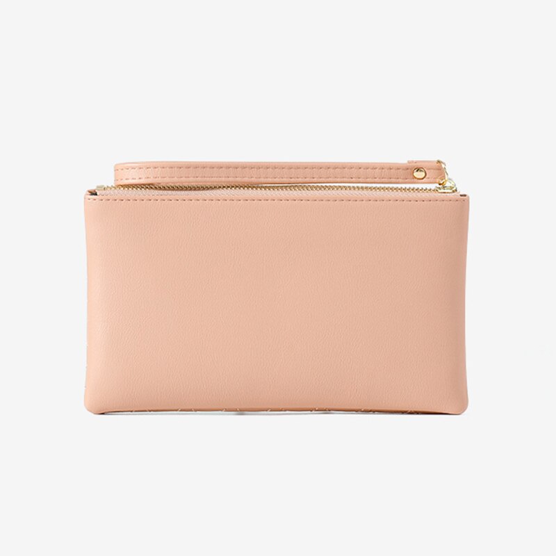 Stylish Plaid Wallet with Rivet Detail for Women