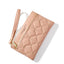 Stylish Plaid Wallet with Rivet Detail for Women