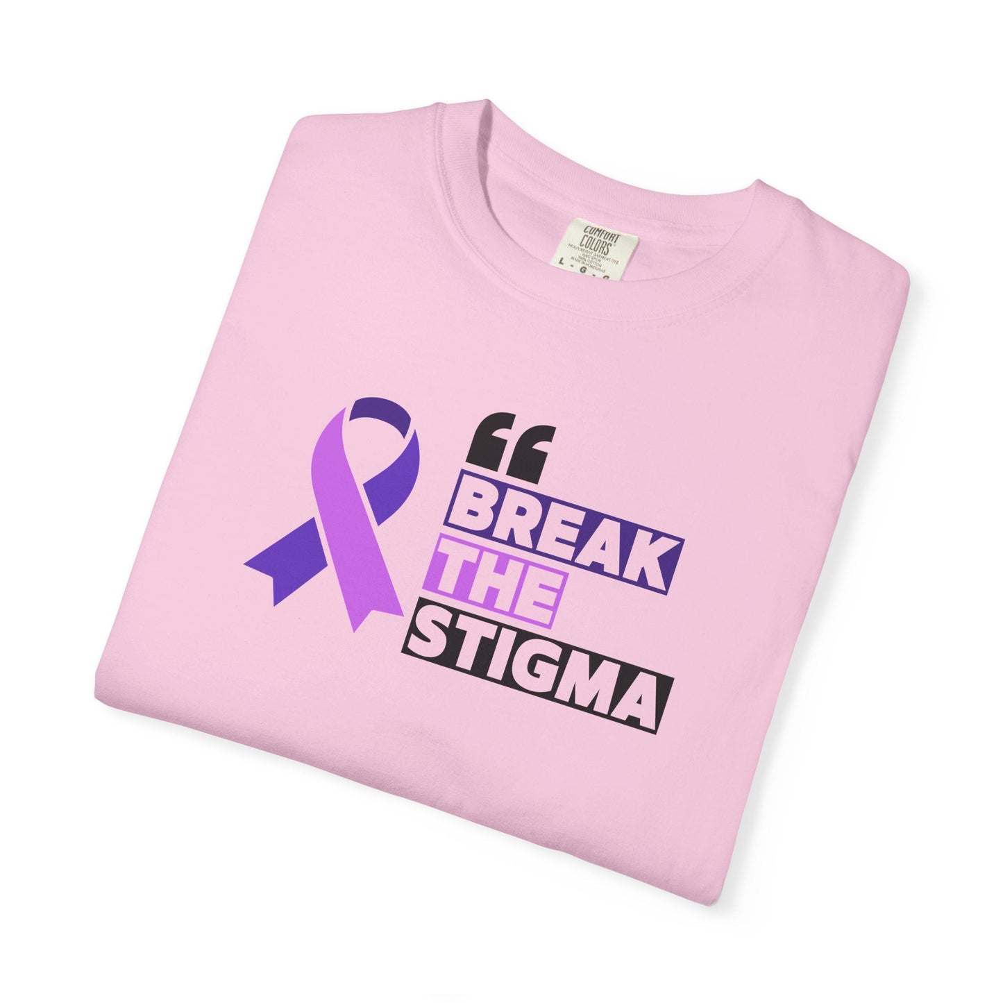 Rompe el Estigma Camiseta Unisex Teñida en Prenda