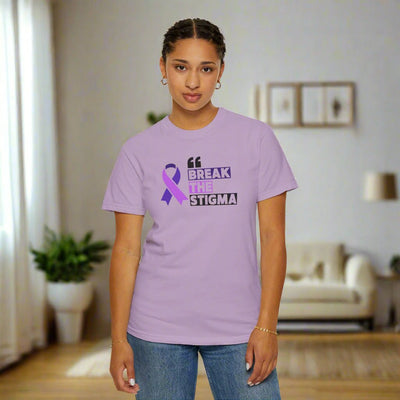 Rompe el Estigma Camiseta Unisex Teñida en Prenda