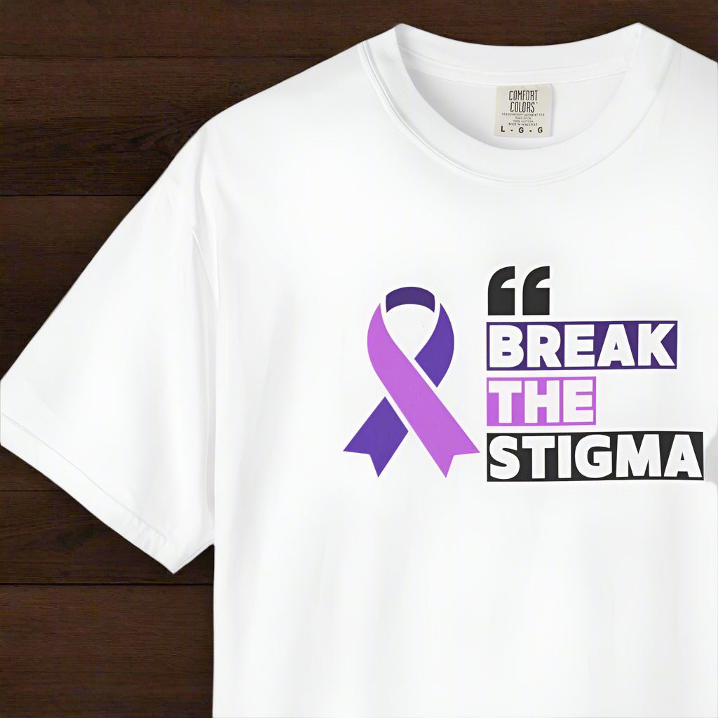Rompe el Estigma Camiseta Unisex Teñida en Prenda