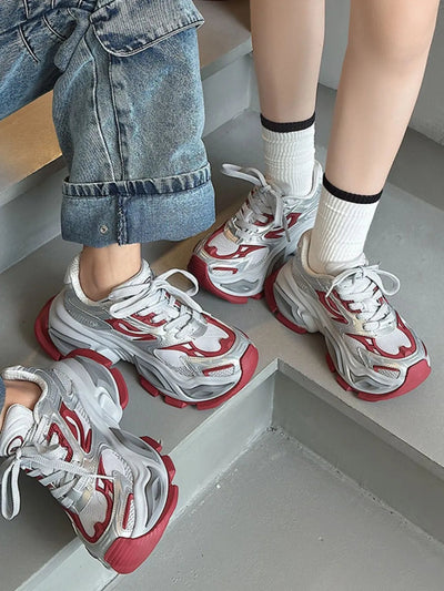 Breathable Chunky Platform Sneakers - Korvel