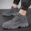 Breathable high top workwear shoes for men anti slip and wear-resistant sports and leisure safety shoes - Korvel