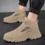 Breathable high top workwear shoes for men anti slip and wear-resistant sports and leisure safety shoes - Korvel