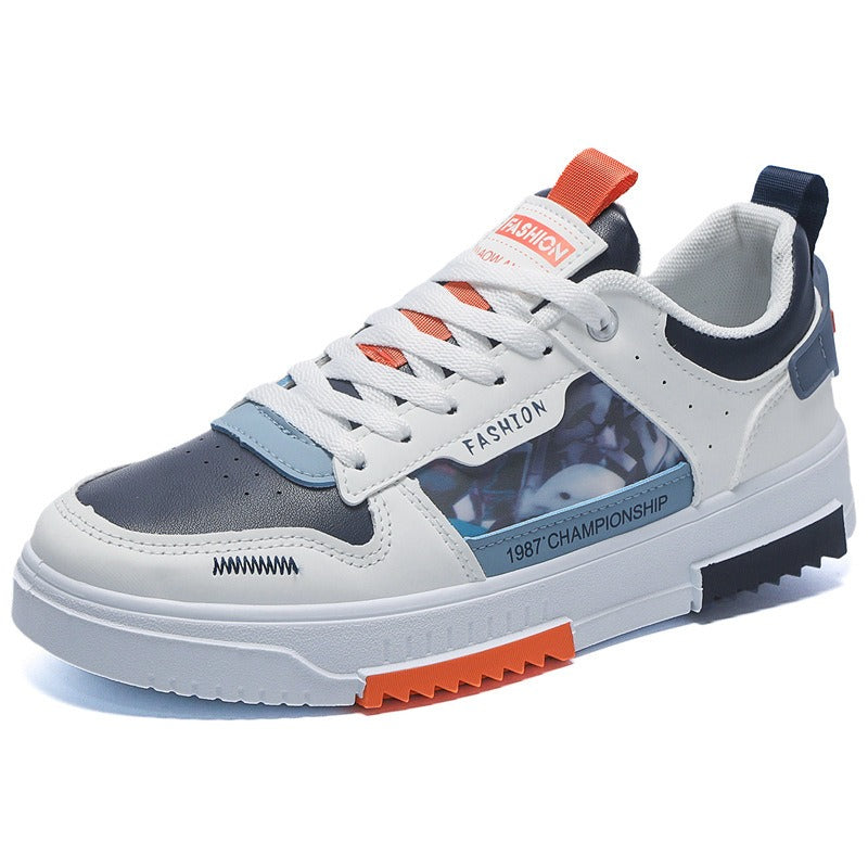 Breathable White Sneakers for Men and Students