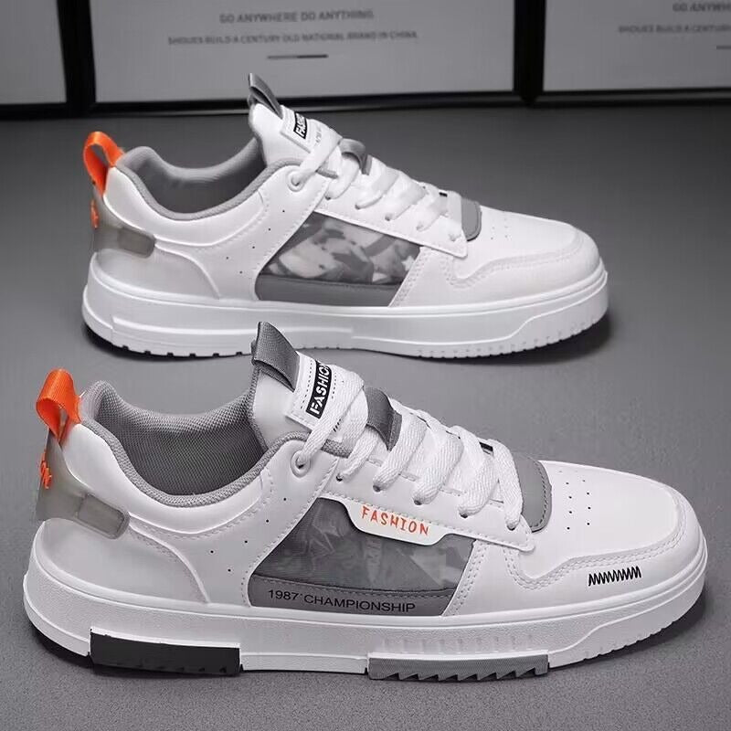 Breathable White Sneakers for Men and Students
